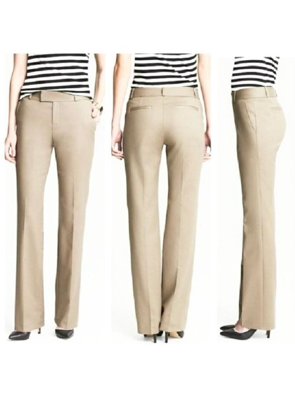 Banana Republic Martin Fit Cream Trousers, size 10